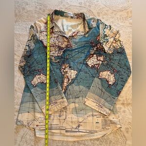 Vintage Map Print Shirt
